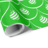 Groene Kerstmis Cadeaupapier (Rol Hoek)