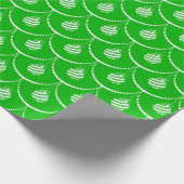 Groene Kerstmis Cadeaupapier (Hoek)