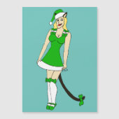 Groene Kerstmis catgirl (Voorkant)
