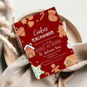 Groene Kerstmis Cookie Exchange Kerstfeest Kaart