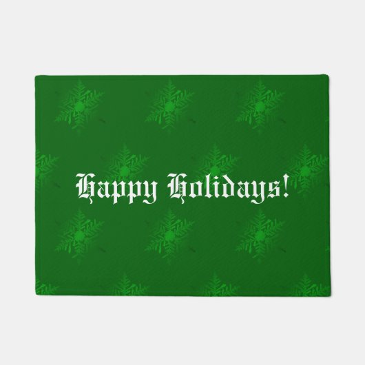 Groene Kerstmis Decoratief Deurmat (Voorkant)