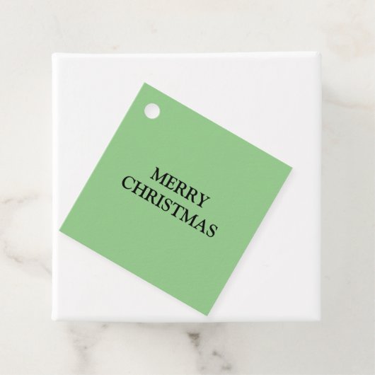 GROENE KERSTMIS EENVOUDIGE FAVOOR LABELS (In situ)