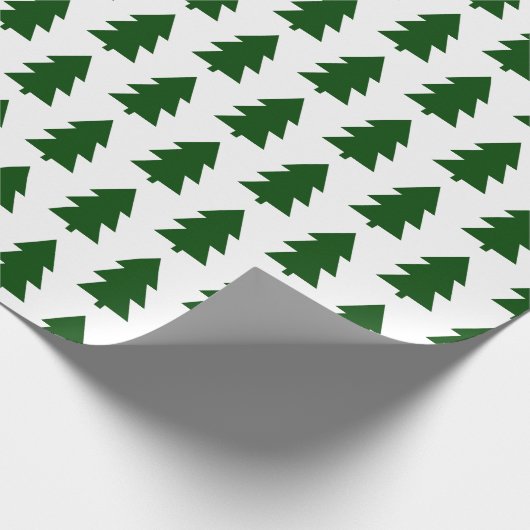 Groene Kerstmis groen traditioneel Cadeaupapier (Hoek)