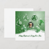 Groene Kerstmis Kaart (Voorkant / Achterkant)