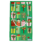 Groene Kerstmis Klein Cadeauzakje (Voorkant)