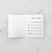 Groene Kerstmis Ornament Uitnodiging (Binnen)