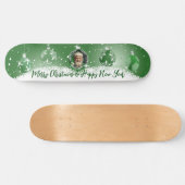 Groene Kerstmis Persoonlijk Skateboard (Horizontaal)