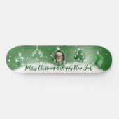 Groene Kerstmis Persoonlijk Skateboard (Horizontaal)
