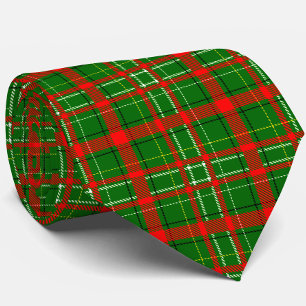 Groene Kerstmis Tartan Schotlandse Ruit Patroon On Stropdas