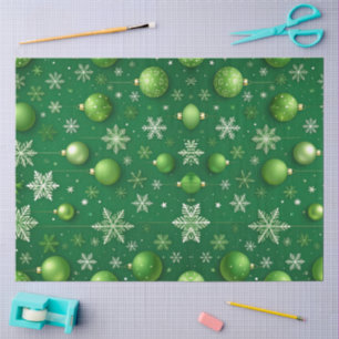 Groene Kerstmis Tissuepapier