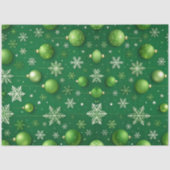 Groene Kerstmis Tissuepapier (Voorkant)