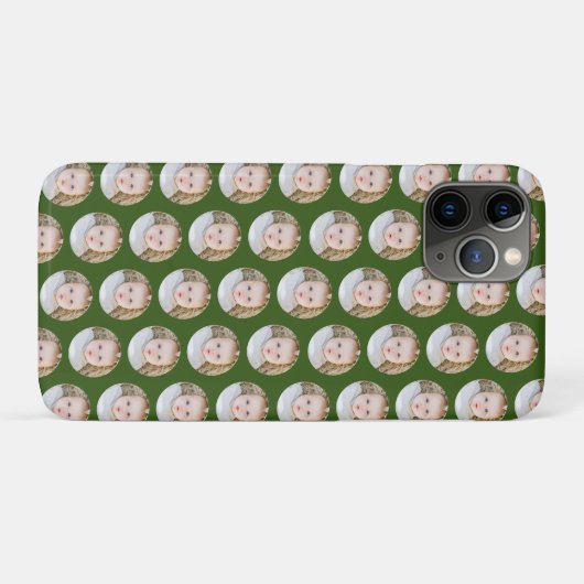 Groene Kerstmis Verjaardag Gepersonaliseerde foto Case-Mate iPhone Case (Achterkant (horizontaal))