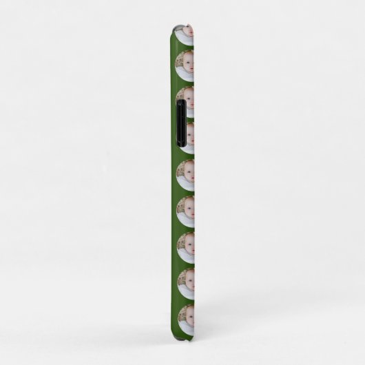 Groene Kerstmis Verjaardag Gepersonaliseerde foto Case-Mate iPhone Case (Achterkant/rechts)