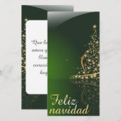 Groene kerstmotief met kerstboom. V2.0 (Voorkant / Achterkant)