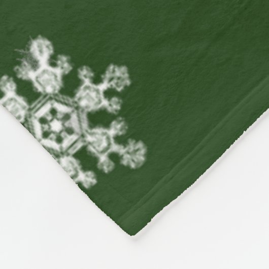 Groene kerstsierbloemen Fleece Blanket (Hoek)