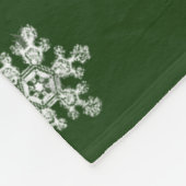 Groene kerstsierbloemen Fleece Blanket Deken (Hoek)