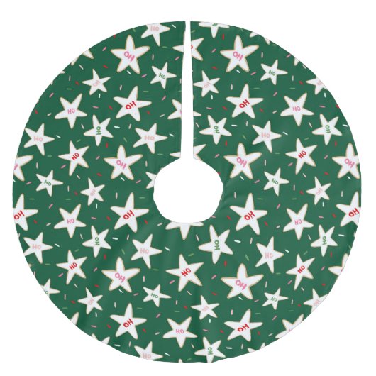 Groene Kerstster Koekje Boomkleed Kerstboom Rok (Voorkant)