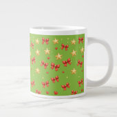 Groene Kerststerren & Strik Mok (Rechts)
