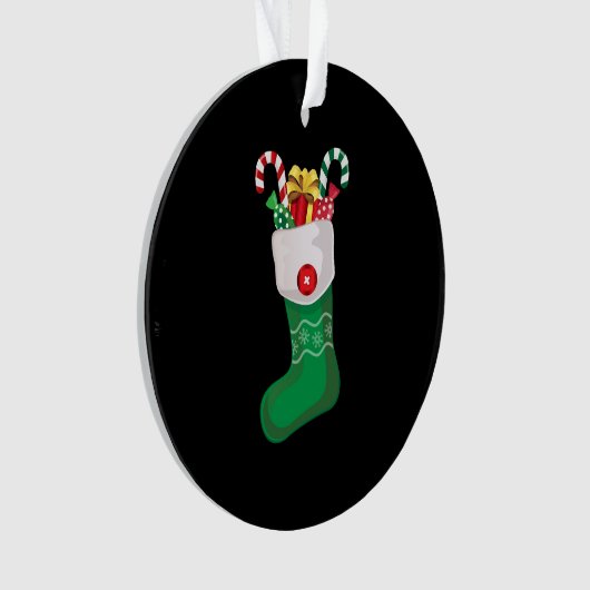 Groene kerststop ornament (voorkant)