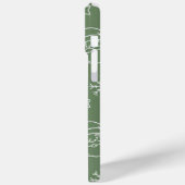 Groene kersttextuur met feestelijke elementen Case-Mate iPhone case (Achterkant / Links)