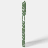 Groene kersttextuur met feestelijke elementen Case-Mate iPhone case (Achterkant / Rechts)