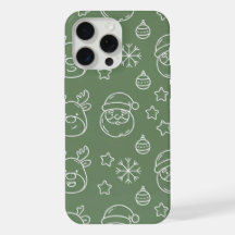 Groene kersttextuur met feestelijke elementen