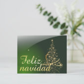 Groene kerstthema met kerstboom. V2.0 (Staand voorkant)