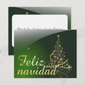 Groene kerstthema met kerstboom. V2.0 (Voorkant / Achterkant)