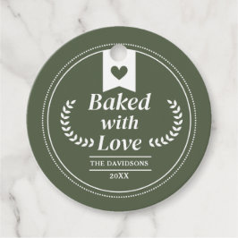 Groene Kerstvakantie Baking Gift Bedankjes Labels