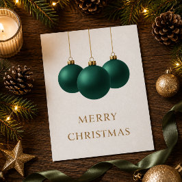 Groene Kerstversiering Kerstkaart