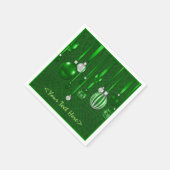 Groene kerstversiering Napkins Servet (Hoek)