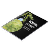 Groene kerstversiering, trouwplanner notitieboek (Linkerzijde)
