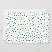 Groene Kerstvreugde en foto in Kerstkrans Feestdagenkaart (Achterkant)