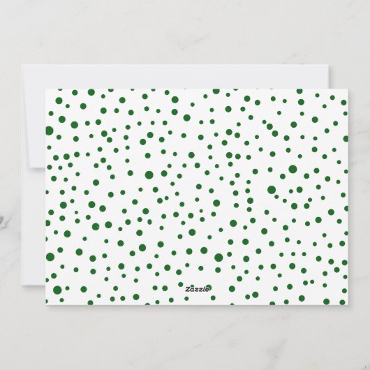 Groene Kerstvreugde en foto in Kerstkrans Feestdagenkaart (Achterkant)