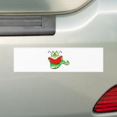 Groene keuken met bril die een rood boek lezen bumpersticker (Op auto)