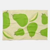Groene Keukenhanddoek met Peer (Horizontaal)