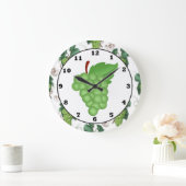 groene keukenmuurklok grote klok (Huis)