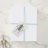 Groene kever cadeaulabel (Met Touw)