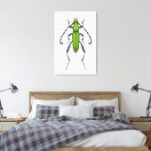 Groene kever canvas afdruk (Insitu (Slaapkamer))