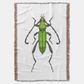 Groene kever deken (Voorkant Verticaal)