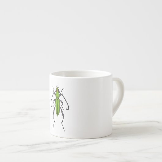 Groene kever espresso kop (Voorkant rechts)