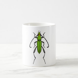 Groene kever koffiemok