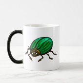 Groene kever morphing kleur Mok (Links)
