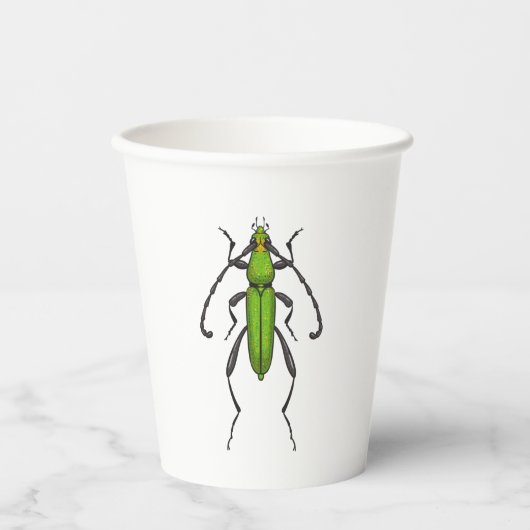 Groene kever papieren bekers (Voorkant)