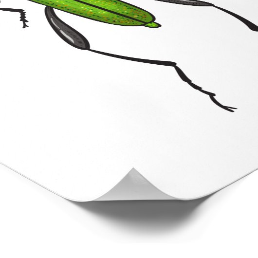 Groene kever poster (Hoek)