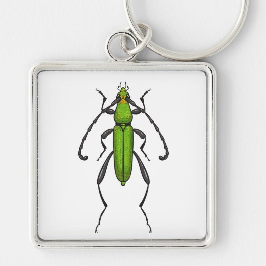 Groene kever sleutelhanger (Voorkant)