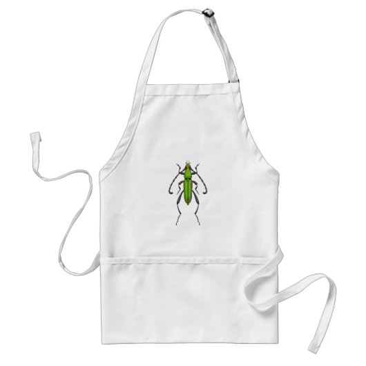 Groene kever standaard schort (Voorkant)