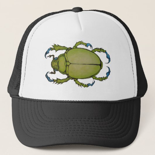 groene kever trucker pet (Voorkant)