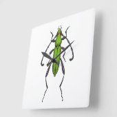 Groene kever vierkante klok (Hoek)