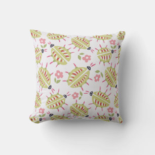 Groene Kevers Patroon Insectenliefhebber Goblincor Kussen